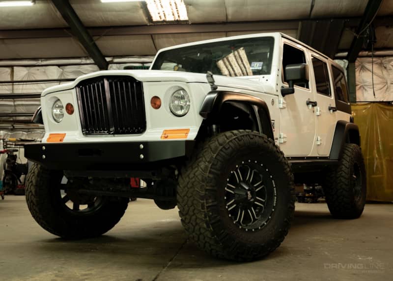 Full Fiber Body Kit for Jeep Wrangler JK – Wide Fender Flares & Off-Road Conversion Kit