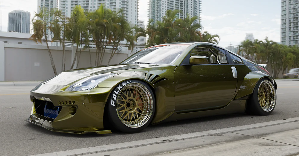 350Z Z33 Carbon Fiber Wide Body Conversion Kit – Rocket Bunny