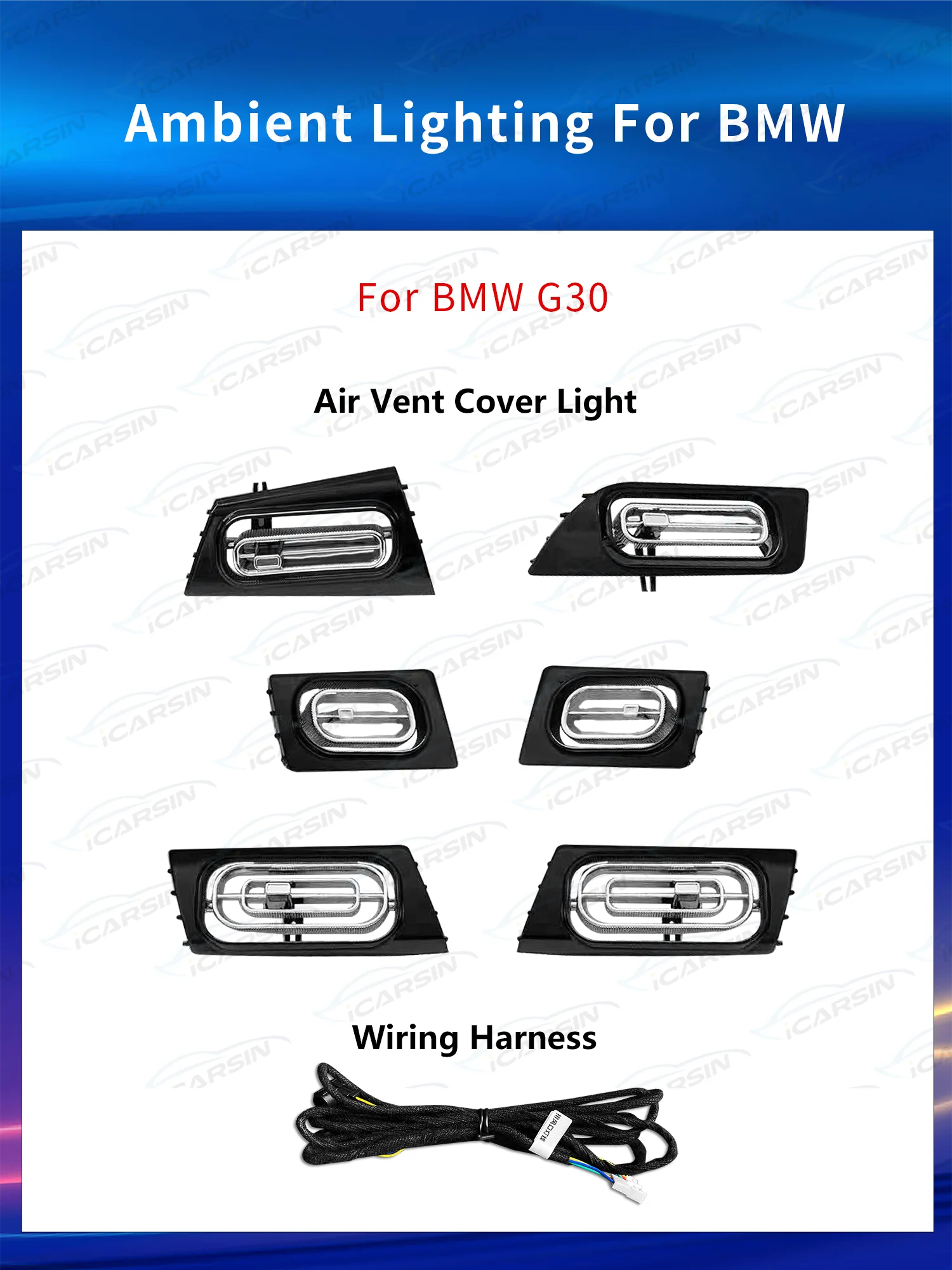 Symphony LED Interior Ambient Light Upgrade for BMW 5 Series G30/G31 (2019–2023)