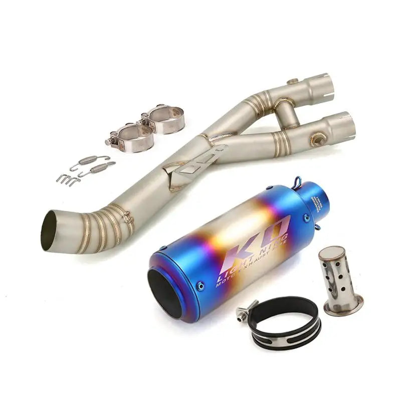 Exhaust System for Yamaha YZF-R1 / MT-10 / FZ-10 – 60.5mm Muffler & Mid Pipe