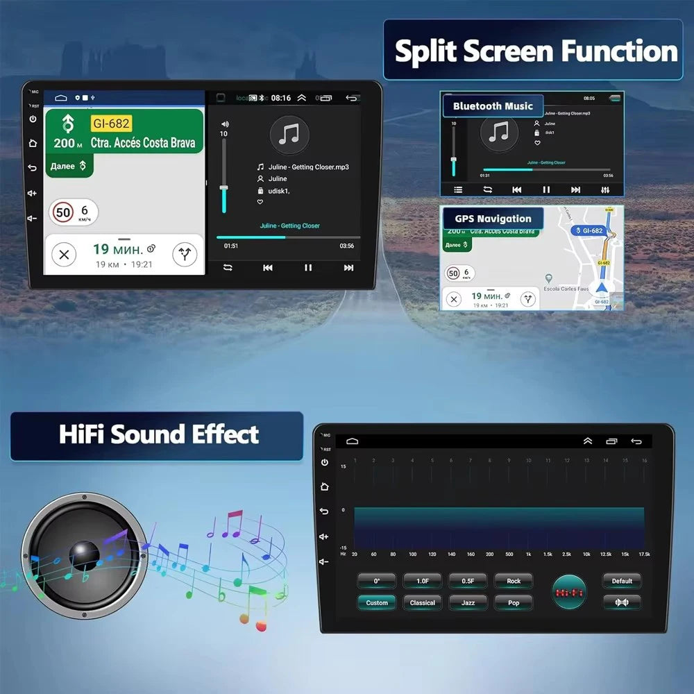 Android 15 4G/WiFi Car Radio for Mercedes-Benz Sprinter & VW Crafter (2006–2016) – CarPlay, GPS, DSP