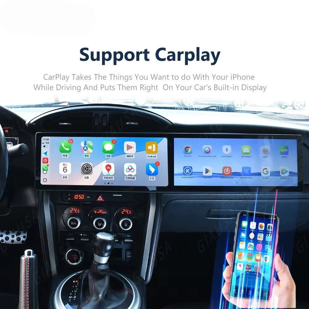24.6" Dual-Screen Android Car Radio for 86/BRZ 2012–2020 – CarPlay, Android Auto, GPS Multimedia