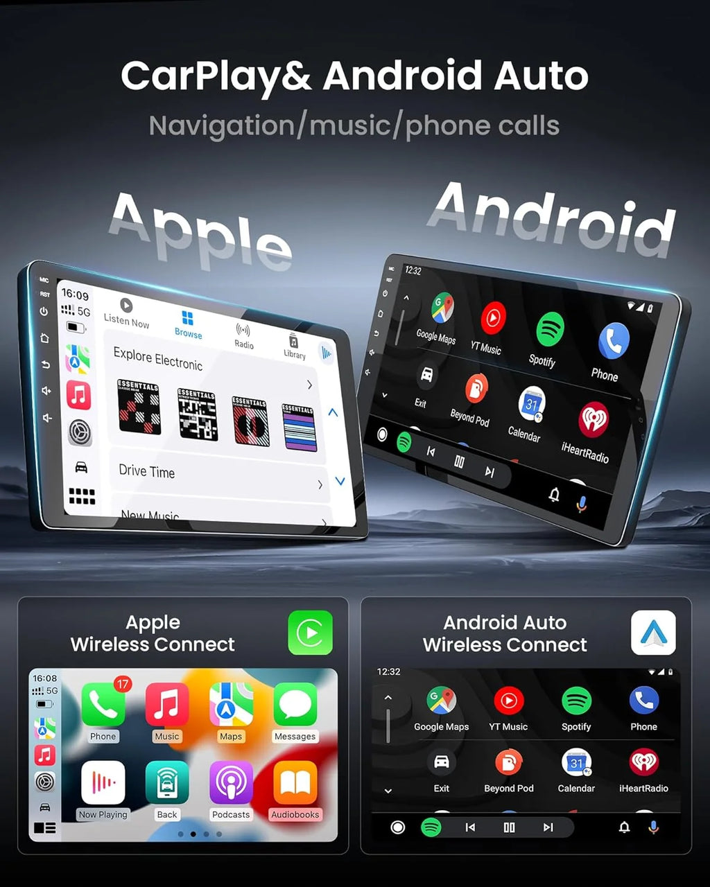 Android 15 CarPlay Radio for Honda Civic 2012–2015