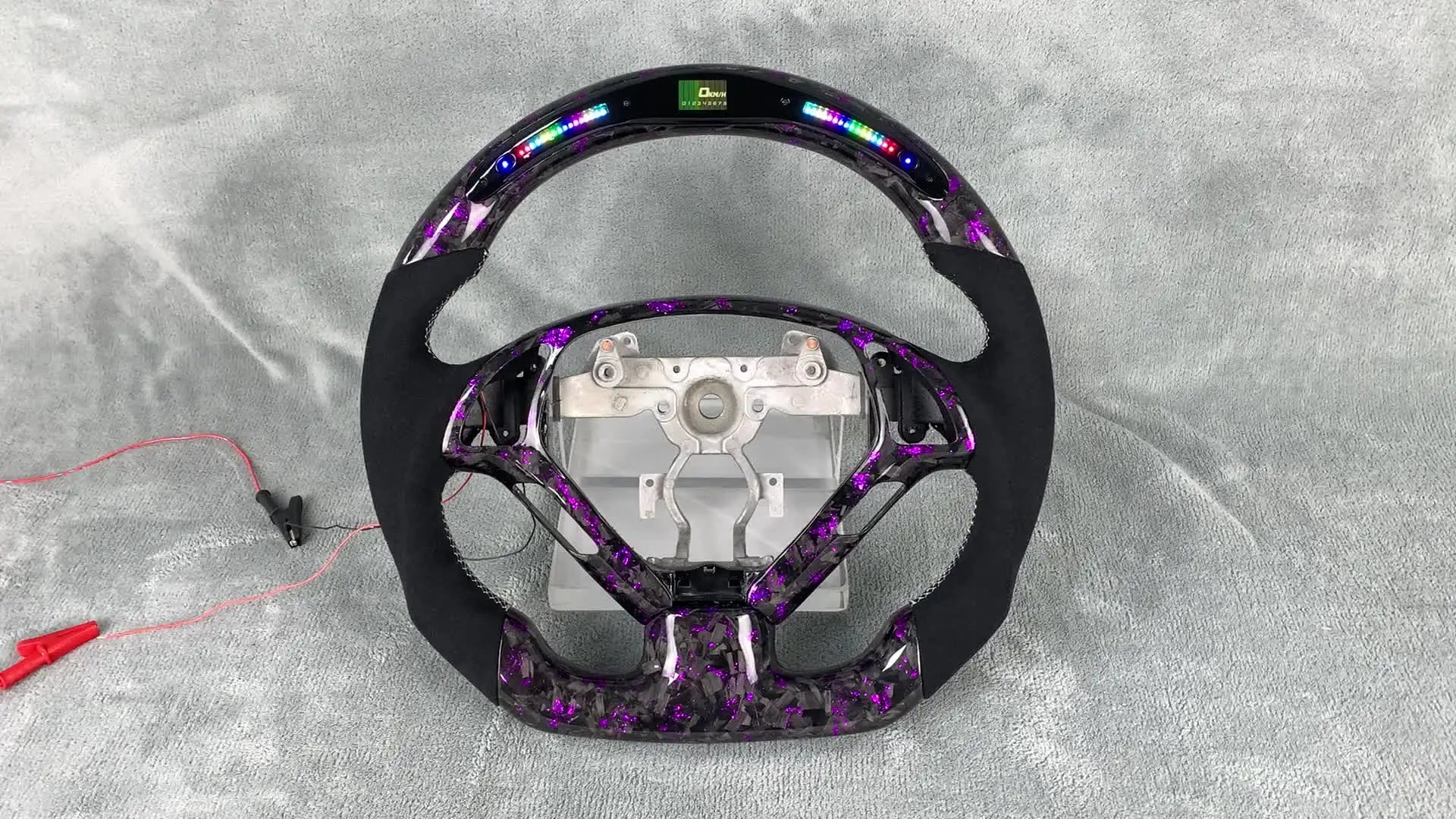 LED Carbon Fiber Steering Wheel for Infiniti G35/G37/G25/Q60(2011–2016)/EX35/EX37