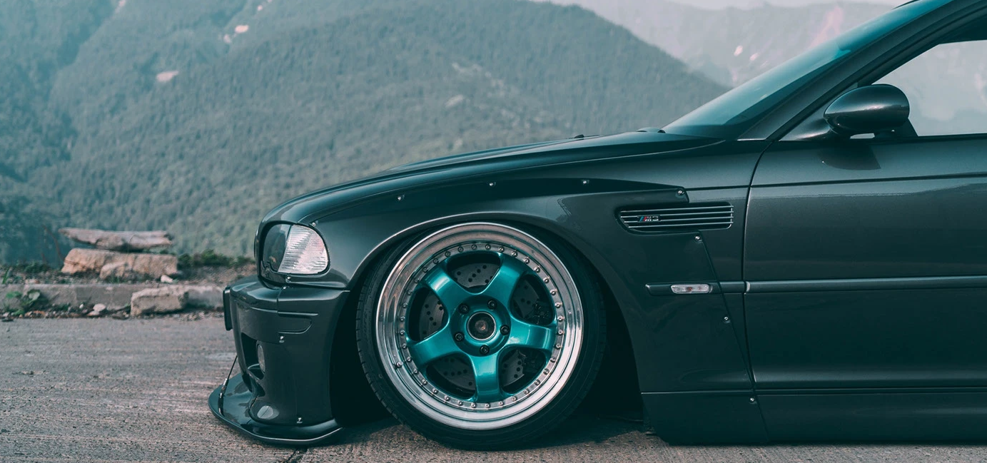 BMW E46 Coupe Wide Body Kit – FRP Rocket Bunny Style