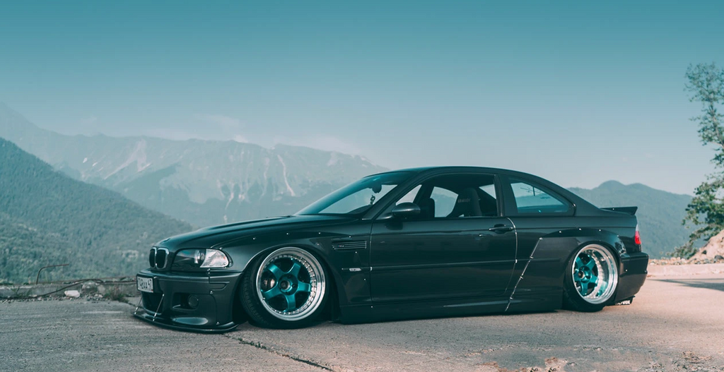 BMW E46 Coupe Wide Body Kit – FRP Rocket Bunny Style