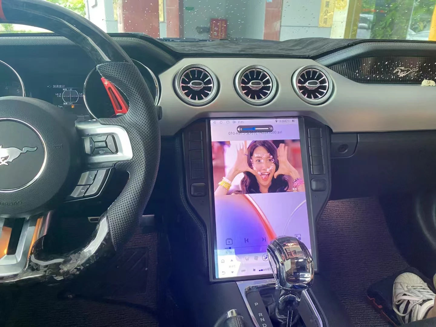 Ford Mustang 2014–2021 — 14.5” Android 13 CarPlay GPS Navigation Touchscreen Radio Upgrade