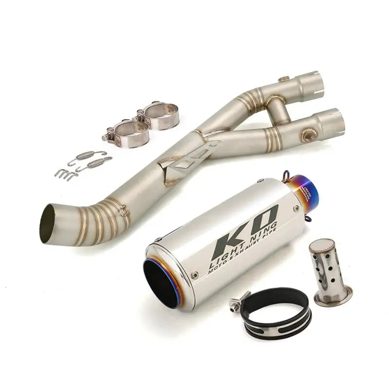 Exhaust System for Yamaha YZF-R1 / MT-10 / FZ-10 – 60.5mm Muffler & Mid Pipe