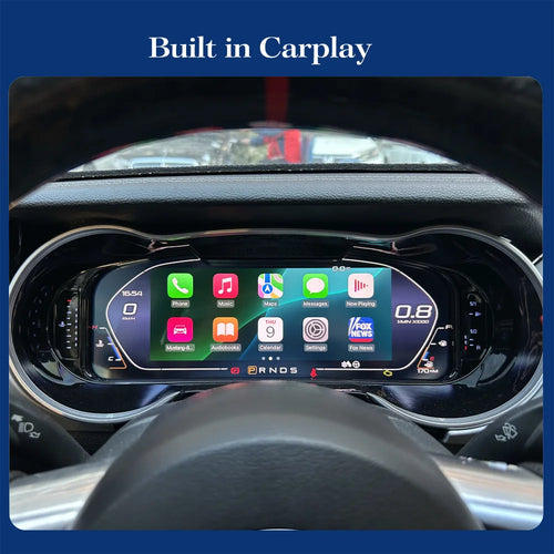 12.3" Digital TFT Instrument Panel for Ford Mustang (2015–2021) – CarPlay, Odometer, Tachometer
