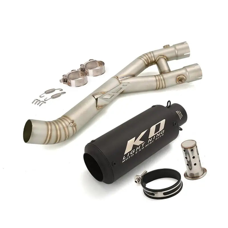 Exhaust System for Yamaha YZF-R1 / MT-10 / FZ-10 – 60.5mm Muffler & Mid Pipe