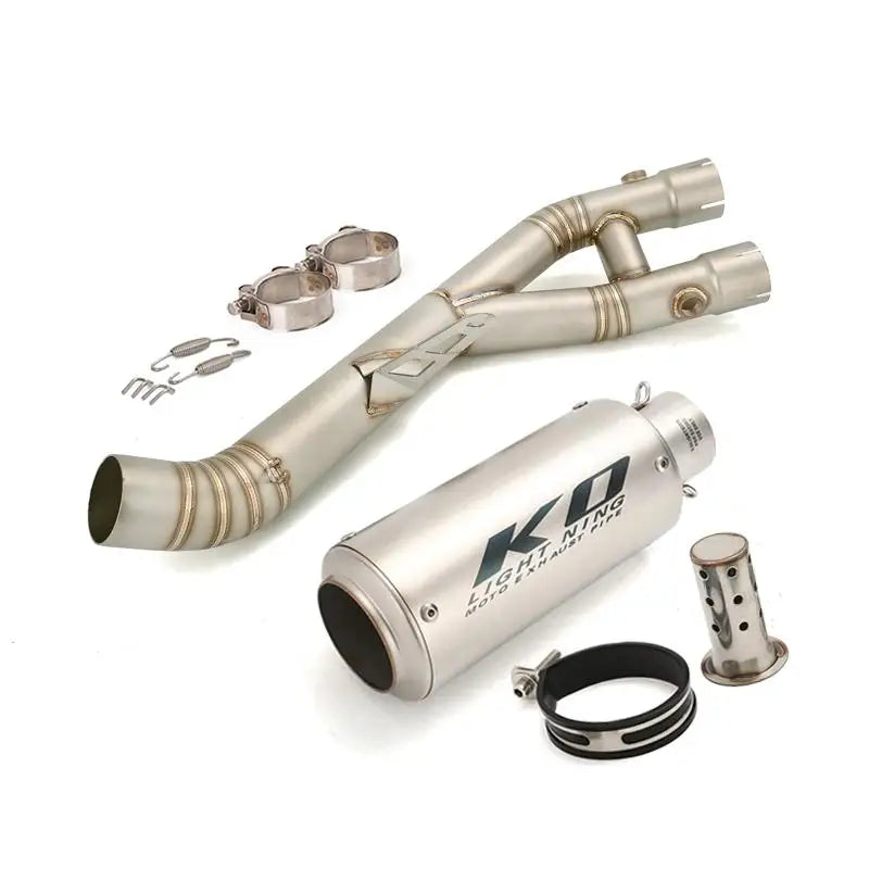 Exhaust System for Yamaha YZF-R1 / MT-10 / FZ-10 – 60.5mm Muffler & Mid Pipe